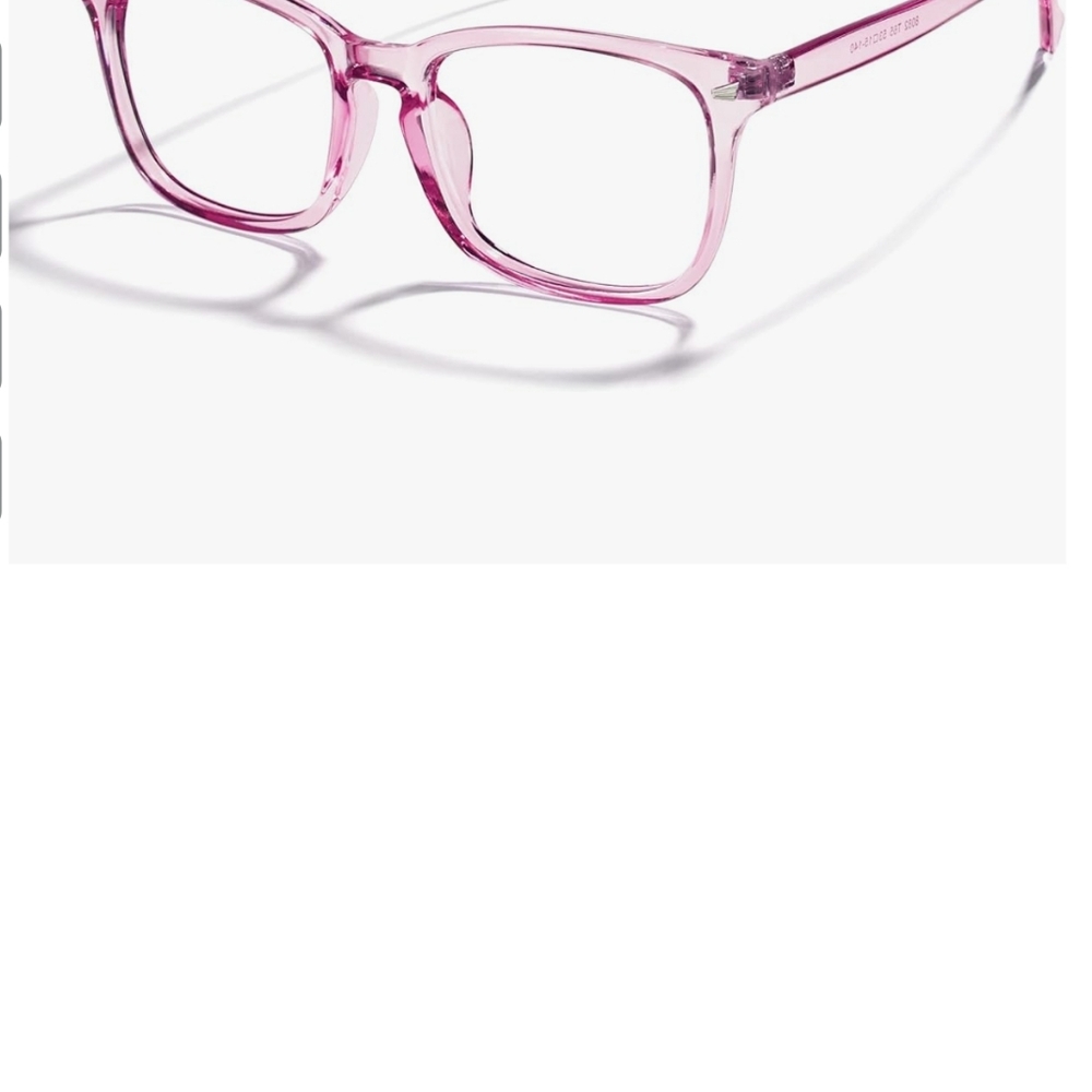 Purple Clear blue light blocking glasses for women men (348)